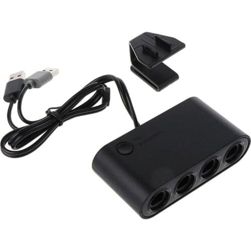3 In 1 4 Ports GC Handle to Wiiu/PC/Switch Converter Adapter for PC Game GameCube GC Controllers Accessories B85B