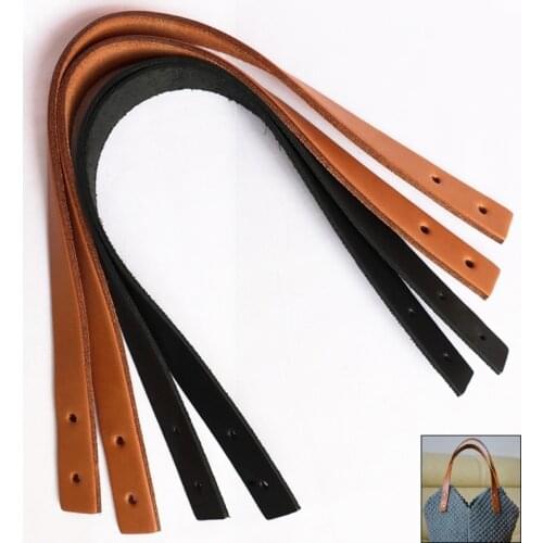 6Pcs Cow Split Leather Purse Handles Genuine Leather Bag Straps DIY Handbag