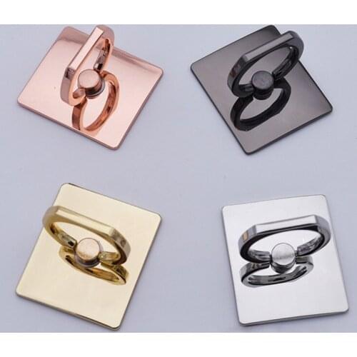 Accessories Square Plating Ring Mobile Phone Bracket Small Ring Shatter-Resistant Mobile Phone Bracket