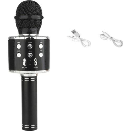 Bluetooth Karaoke Microphone Wireless Microphone Professiona Speaker Handheld Microfone Player Singing Recorder Mic