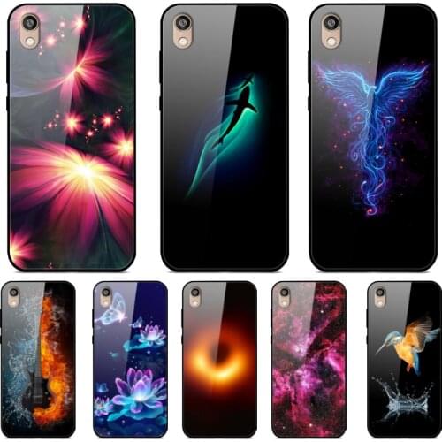Tempered Glass Phone case For Huawei Honor 8S Case Back Cases For Huawei Y5 2019 Case 5.71'' Honor8S Honor 8 S Coque Bumper Capa