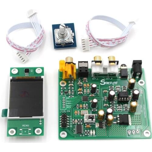 DYKB ES9038 Q2M DAC DSD Decoder IIS DSD 384KHz Coaxial Fiber DOP For hifi amplifier audio OLED display Potentiometer