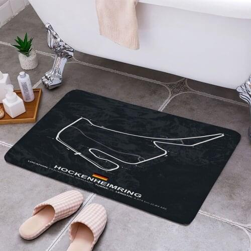 Hockenheimring Carpet Areas Rug Non-slip Floor Mat Rug 3D Printing Living Room Bedroom Door Mat Home Decoration