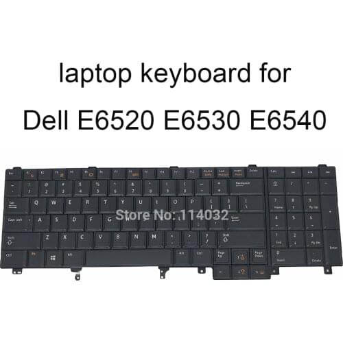 Backlit Keyboard 7T430 07T430 for Dell E6520 Latitude E6530 E6540 E5520 E5530 US English Black Keyboards Laptops 0HG3G3
