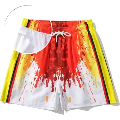 Hot New Beach Shorts Men Sexy Swimwear Bikinis Surf Swimsuit Summer Men Breathable Swim Briefs Men Beachwear Run Sports Shorts