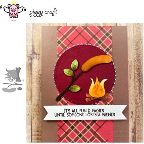 Piggy Craft metal cutting dies cut die mold Firewood sausage Scrapbook paper craft knife mould blade punch stencils dies