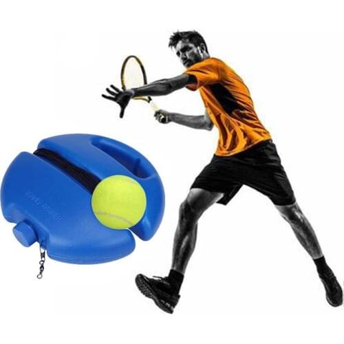 Newest Tennis Trainer Base Trainer With Rope Single Suit Anti-winding Slamming Automatic Rebound Rubber Band Anti-Slip Base