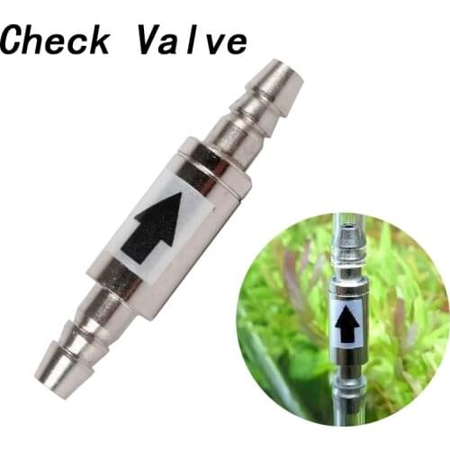 Check Valve for CO2 Equipment 4mm Stainless Steel Aquarium Water Valve Non Return to CO2 System Diffuser Dioxide Cylinder Valve