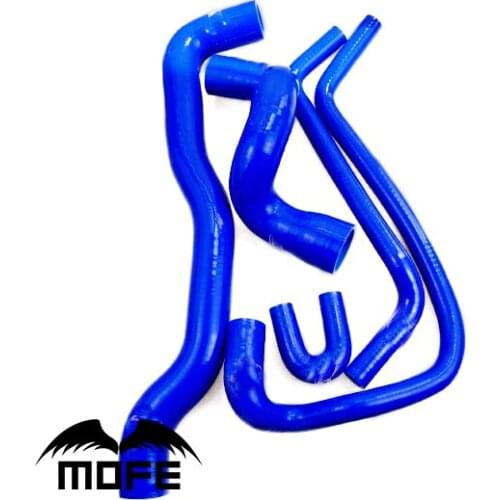 Customized Original Logo 3 Ply Silicone Coolant Heater Radiator Hose Kit For Saab 900 1993~1999 5PCS Blue