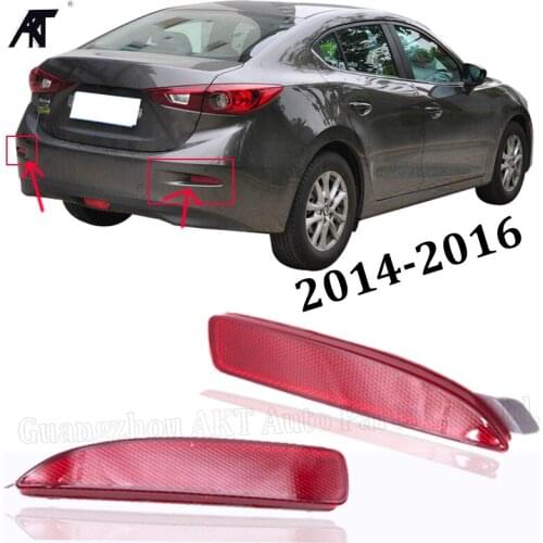Rear bumper reflex reflector lamp for mazda 3 2014 AXELA OEM:BKC3-51-5M0F\BKC3-51-5L0F Rear Bumper Reflector Light Lamp