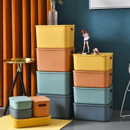 4-24L Multi Color Plastic Storage Box Desktop Toy Sundries Containers Large Clothes Organizer