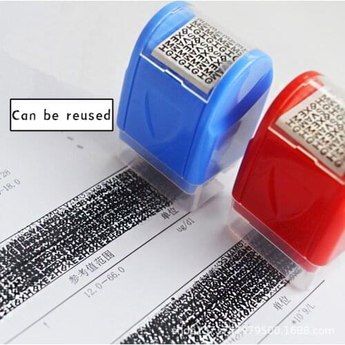 1pcs Dentity Privacy Protection Roller Stamp ID guard Portable Information Coverage Messy Code Data Protector Security Seal