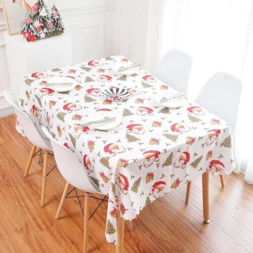 Christmas home Table Cloth dining table mat coffee tea table tablecloth Santa Claus Rectangular bar restaurant decoration AU1336