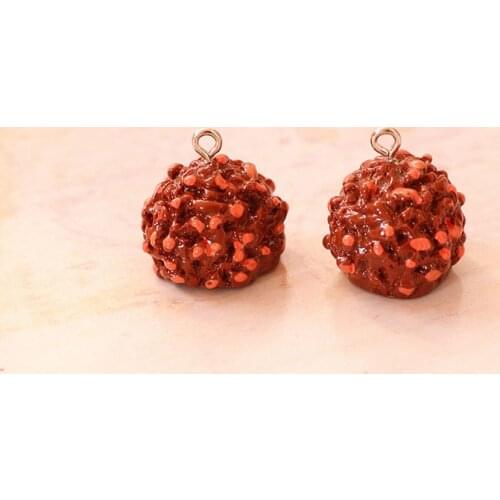 Chocolate Ball With Hook Charms For Slime DIY Polymer Filler Slime Accessories Toys Lizun Modeling Clay Kit For Children