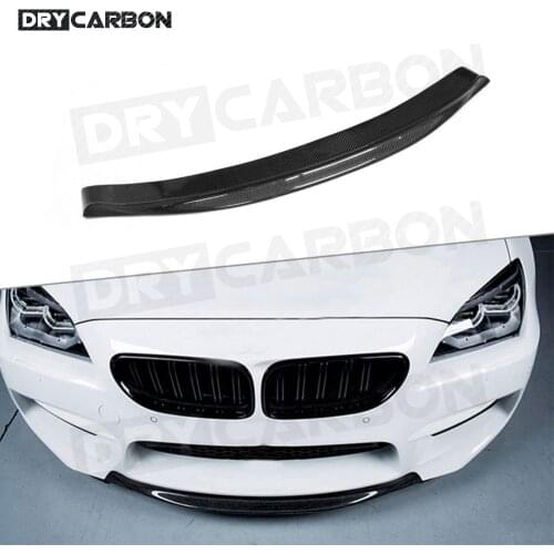 High Quality Carbon Fiber Front Bumper Lip Spoiler for BMW 6 Series F06 F12 F13 M6 2013 -2018 Front Chin Spoiler Car Styling FRP