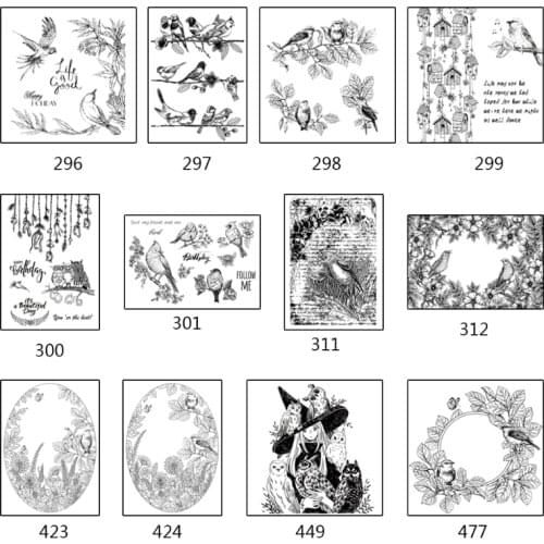 1 Set Birds Owls Silicone Clear Seal Stamp DIY Scrapbooking Embossing Photo Album Decorative Paper Card