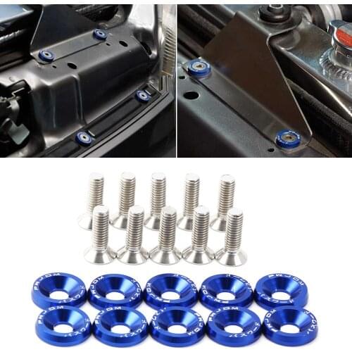 10X Car modified screw gaskets six colors for Mercedes Benz W203 W204 W211 Volvo S60 XC90 XC60 S80 Subaru Forester XV