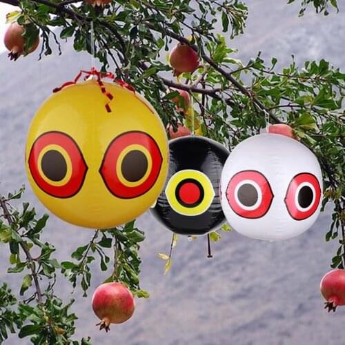 3pcs Balloons for Orchard Bird Anti-Bird Repellent Inflatable Scare Eye Balloons Outdoor Repellent Pest Inflatable Ball Hunting