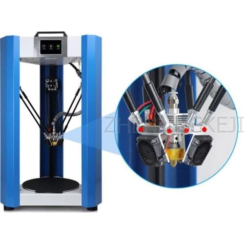 High Precision Delta 3D Printer Magnetic Platform WiFi Connection Fast 3D Printer High Efficiency Self-leveling Moon Light Print