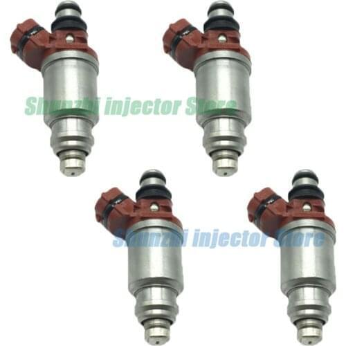 4PCS Fuel Injector Nozzle For Toyota Corolla Celica 4Cyl 1.8L Engine 7AFE AT200 AE102 OEM:23250-16160 23209-16160 2325016160
