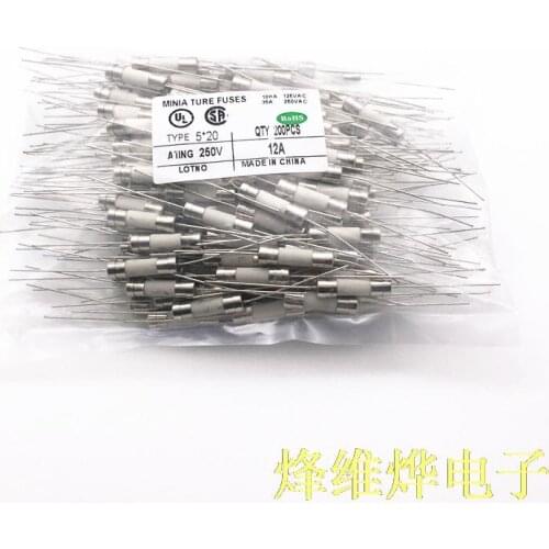 5 * 20 Leaded Ceramic fuse 3A 250V quick disconnect fuse ceramic tube Insurance ( 30 )