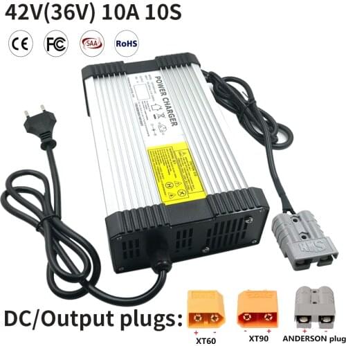 42V 10A 10S Car Charger For 36V Lithium Li-ion Battery Pack Lipo Electric Tool Bike Scooter Ebike Supply Power With CE ROHS