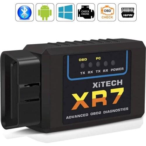 Car OBD2 Bluetooth Adapter Code Reader ELM327 Diagnostic Device With 1PCS CD