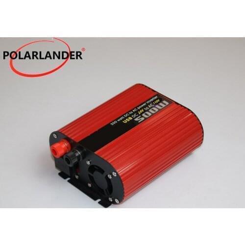 Auto Inverter Polarlander Cigarette Lighter Plug Power Converter Inverter 500W Car Inverter 12v 24v 110v 220v 50Hz