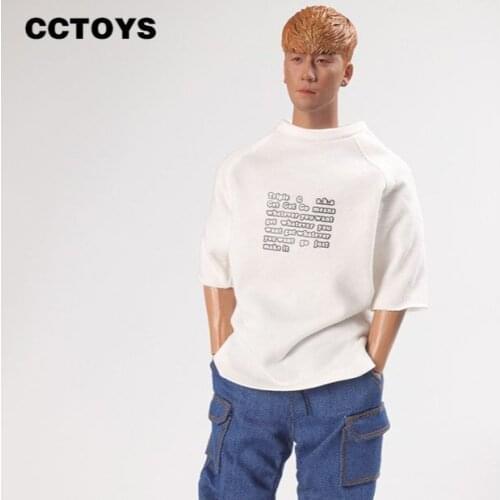 CCTOYS CC066 1/6 Scale Male Soldiers Casual T Shirt Jeans Korea Style Clothes fit TBLeague picen Action Figures