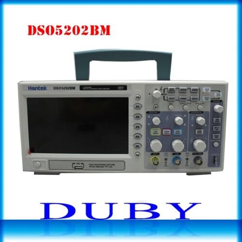 Hantek DSO5202BM Digital Automotive Oscilloscope USB Lcd Display Benchtop Osciloscopio 200MHz 2 Channels 1GSa/s 2M Record Length