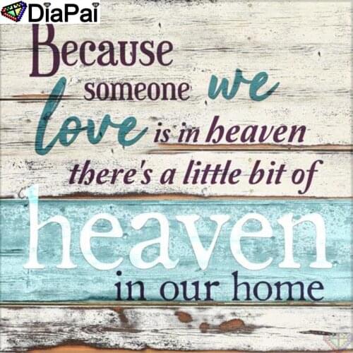 DiaPai 100% Full Square/Round Drill 5D DIY Diamond Painting "Text scenery" Diamond Embroidery Cross Stitch 3D Home Decor A18519