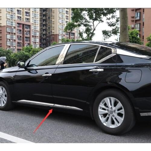 For Nissan Altima Teana 2019 2020 ABS Chrome Side Door Line Body Molding Garnish Trim Cover Protector Car Styling Accessories