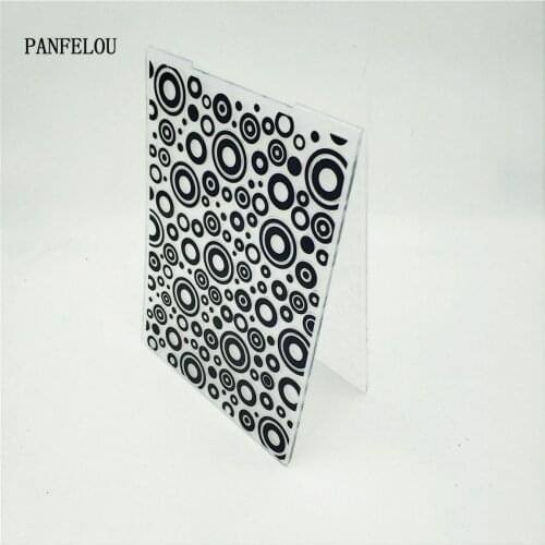 PANFELOU Easter The Sea bubble Embossing folders Plastic For Scrapbooking DIY Template Fondant Cake Photo Album Card Making