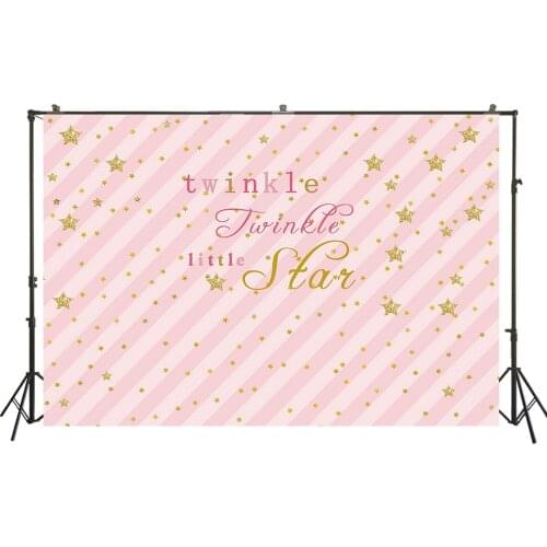 HUAYI Photography Backdrops Birthday Photo Backdrop Twinkle Twinke Little Star Baby Shower Party Decor Banner Background W-1011