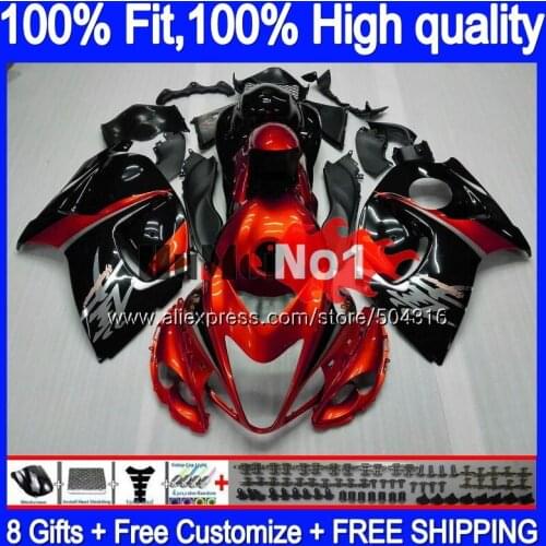 Injection For SUZUKI Hayabusa GSXR 1300 GSXR-1300 Orange black 29MC.9 GSXR1300 2008 2009 2010 2011 2012 08 09 10 11 12 Fairing