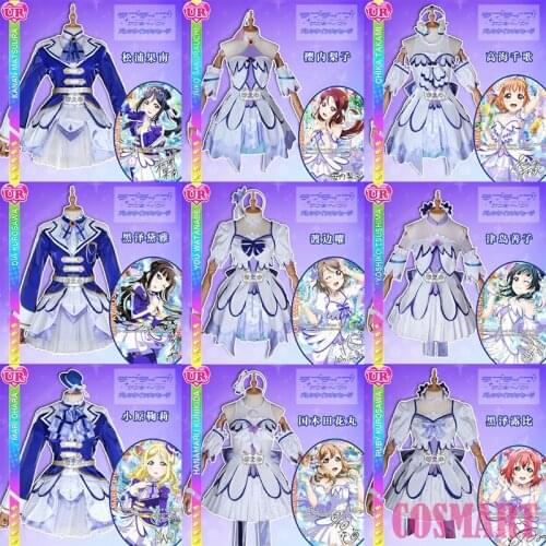 Anime Lovelive Sunshine!!Aqours All Members Dia Riko Ruby Mari You Cosplay Costume Gekijouban Brightest Melody Halloween Suit Fo