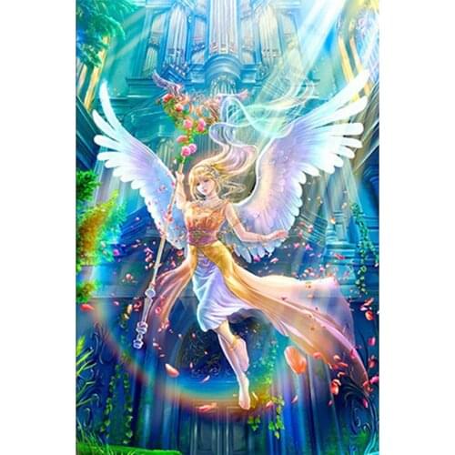 Cartoon Diamond Embroidery Handmade New 5D Diy Diamond Painting Angel Girl Cross Stitch Diamond Mosaic Needlework Decor Gift