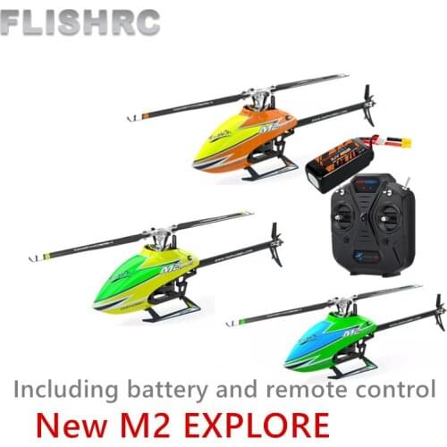 OMPHOBBY M2 EXP 6CH 3D Flybarless Dual Brushless Motor Direct-Drive RC Helicopter with Remote Control