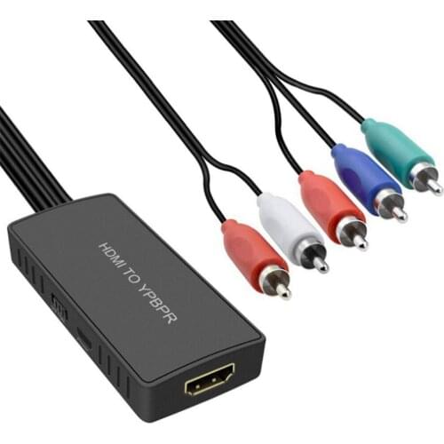 10pcs/lot HDMI to YPbPr Converter HDMI input Signal to Analog YPbPr Video R/L Audio Output Converter Adapter for TV PC Laptop