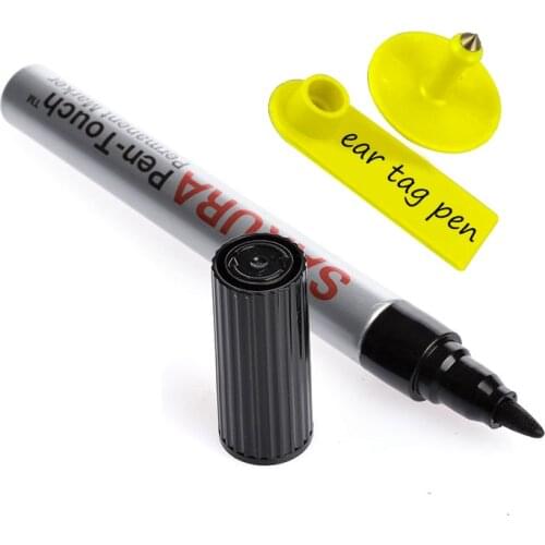 Sheep Goat Ear Tag Pen Black Bee Marker Pen To Oily Pen Cattle Cow Animal Ear Tag Instruments Veterinary Equipment
