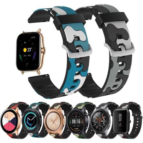 Silicone Wrist Band for Huami Amazfit GTS GTR 42mm Bracelet 20mm Strap for Amazfit Bip BIT Youth /GTS 2 Wearable Watch Band