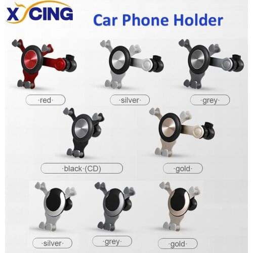 Universal Car Bracket Smartphone Car Air Vent Mount Cradle Compatible With PhoneX/8/7/7P/6s/6P/5S, Galaxy S5/S6/S7/S8/S9 More
