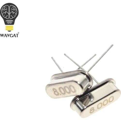 10pcs 8.000M 8.000MHZ 8MHz 8 MHZ Quartz Crystal Resonator Passive Oscillator HC 49S New WAVGAT