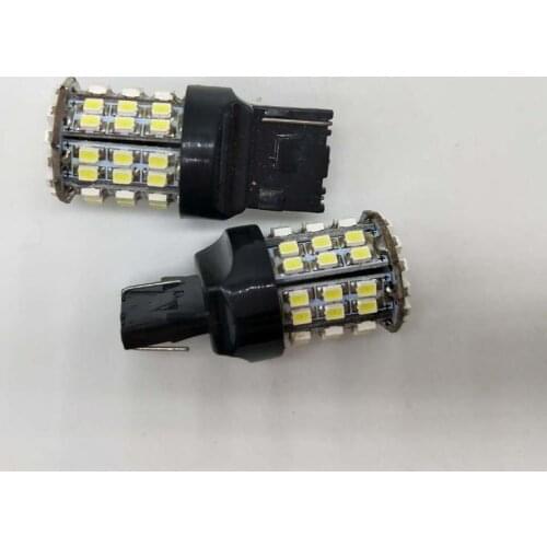 10PCS T20 7443 W21/5W 64SMD 3020 LED White Car Tail Bulb 21/5W Stop Lights auto Fog Lamps Turn Signals New