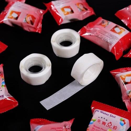 100Pcs No Trace Balloons Glue Adhesive Wedding Birthday Party Decoration Fixed Clip Ballon Dot Sticky Point Double Sided Tape