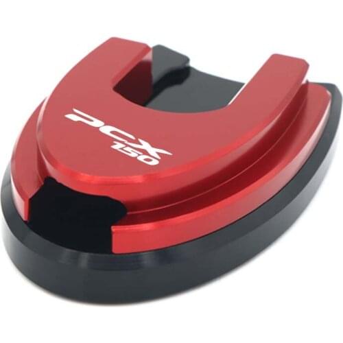 2020 Stand Extension Support Plate For HONDA PCX 150 PCX 125 PCX125 PCX150 2018 2019 Side enlarger pad CNC Logo MOTOR COVER