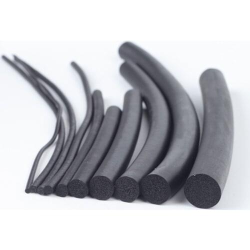 5meter 3/4/5/6/7/8/9/10/12/14/16mm EPDM O type round Sealing Strip Sound proofing dustproof Foamed O seal strop