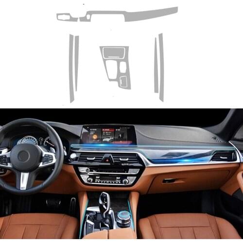 Car Styling For BMW F10 5 Series High Quality TPU Stickers center Console Headlight Control Gear Decorative Protection Film