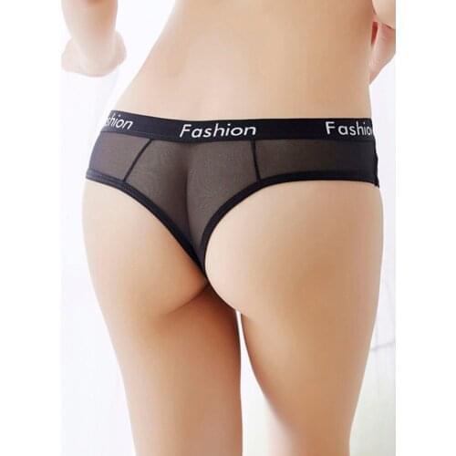 Seamless Sexy Women Briefs Panties Mesh G String Girls Thong Summer Transparent Underwear Fitness Yoga Ladies T Back Size S-XL