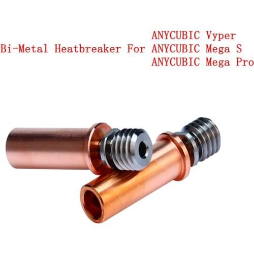 Titanium Alloy Bi-Metal Heatbreaker Throat for ANYCUBIC Mega S ANYCUBIC Mega Pro ANYCUBIC Vyper 1.75mm Filament 3D Printer Parts
